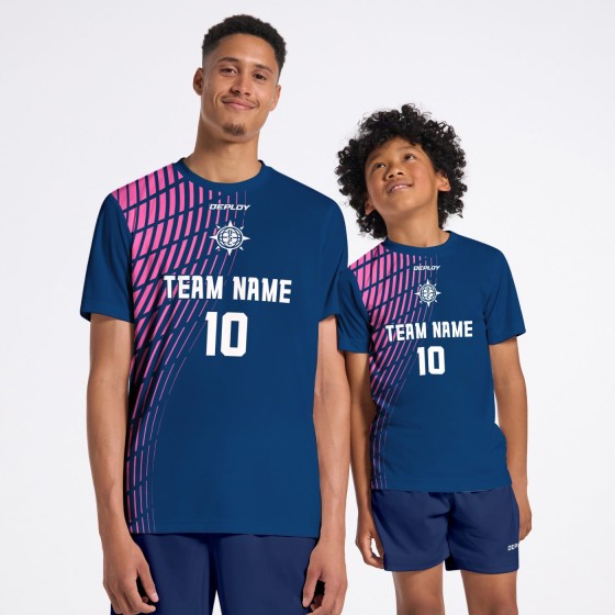 Flight Jersey Gradient Navy Pink