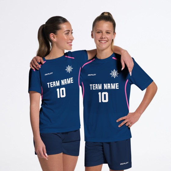 Flight Jersey Lines Navy & Pink