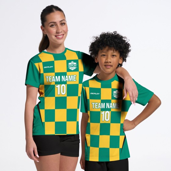 Flight Jersey Checkers Green